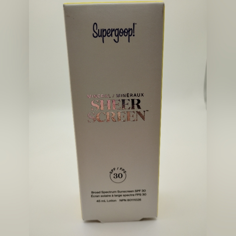 Supergoop! "Mineral Sheer Screen" 1.5 fl. Oz/45ml BRAND NEW IN THE BOX - Picture 5 of 6